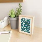 Retro Daisy - Green, purple and pink  Mini Art Print Gallery Image 2