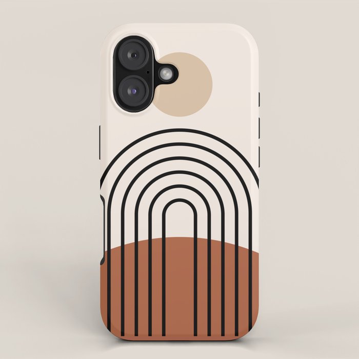 Abstraction_SUN_LINE_BOHEMIAN_LANDSCAPE_POP_ART_1129B iPhone Case Gallery Image 1