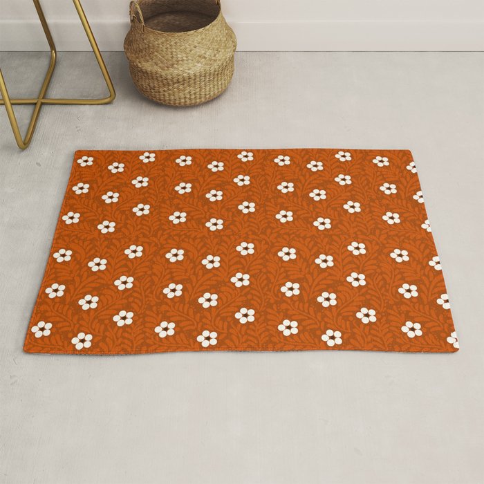 Mexican Olla Clay Orange Pottery  Mexican Modern Design Rug Gallery Image 1