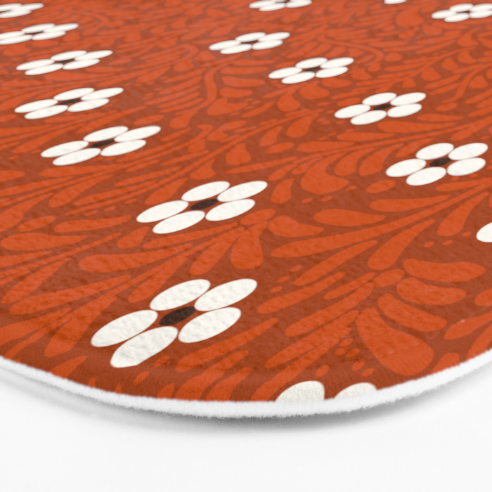 Mexican Olla Clay Orange Pottery  Mexican Modern Design Bath Mat Gallery Image 3
