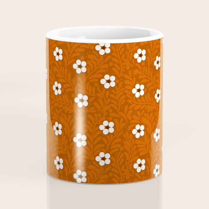 Mexican Olla Clay Orange Pottery  Mexican Modern Design Coffee Mug Gallery Image 4