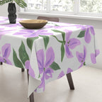 Lilac gouache flowers Tablecloth Gallery Image 3