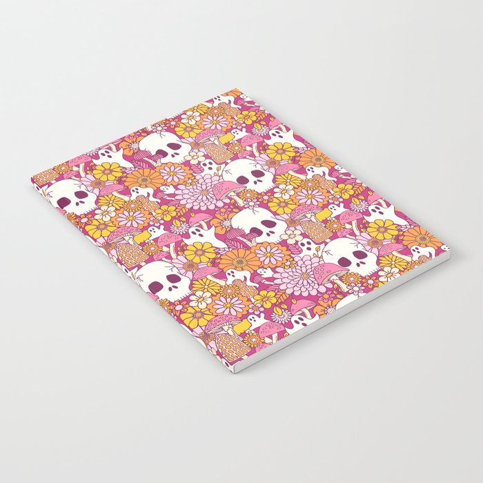 Spooky Mushroom Garden - Fuchsia Notebook Gallery Image 1