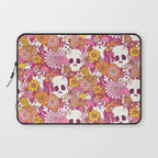 Spooky Mushroom Garden - Fuchsia Laptop Sleeve Gallery Image 1