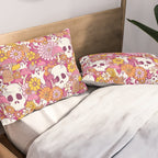 Spooky Mushroom Garden - Fuchsia Pillow Sham Gallery Image 2
