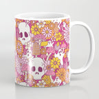 Spooky Mushroom Garden - Fuchsia Coffee Mug Gallery Image 1