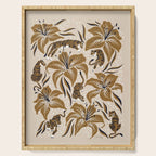 Tigers & Tiger Lilies - Neutral Serving Tray Gallery Image 1