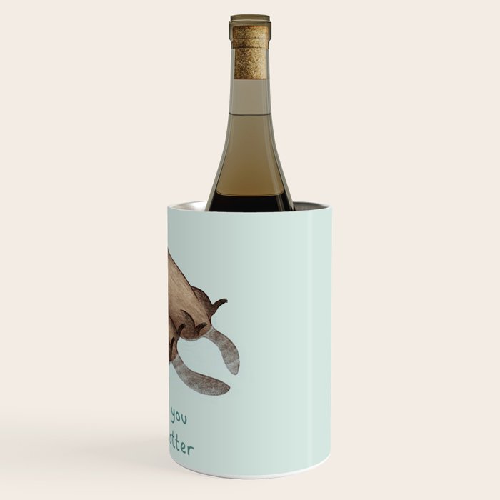 I Love You Like No Otter Wine Chiller Gallery Image 3