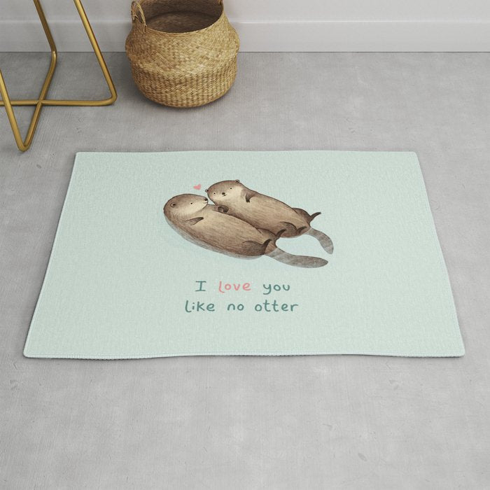 I Love You Like No Otter Rug Gallery Image 1