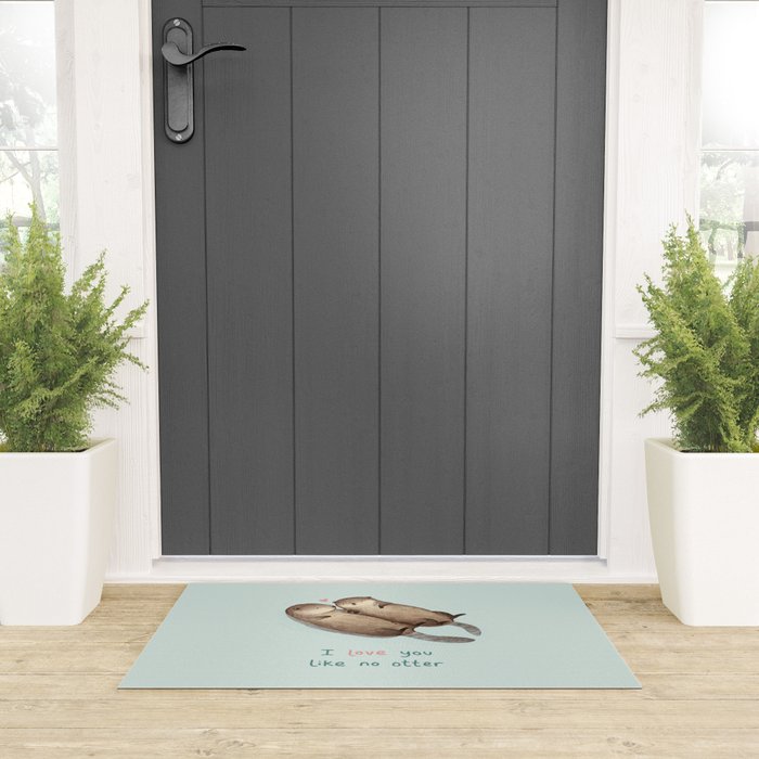 I Love You Like No Otter Welcome Mat Gallery Image 3
