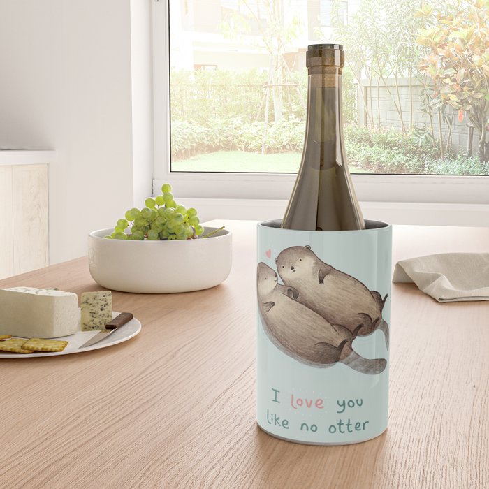 I Love You Like No Otter Wine Chiller Gallery Image 4