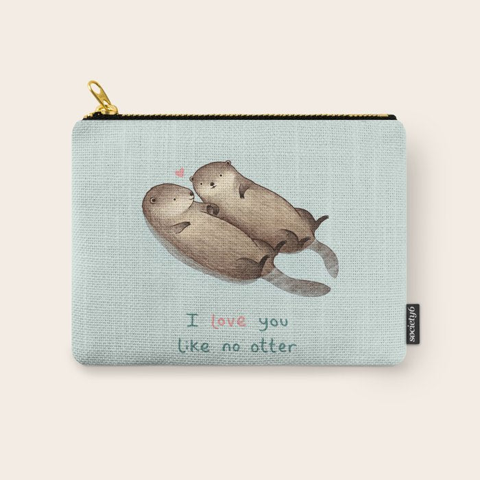 I Love You Like No Otter Carry All Pouch Gallery Image 1
