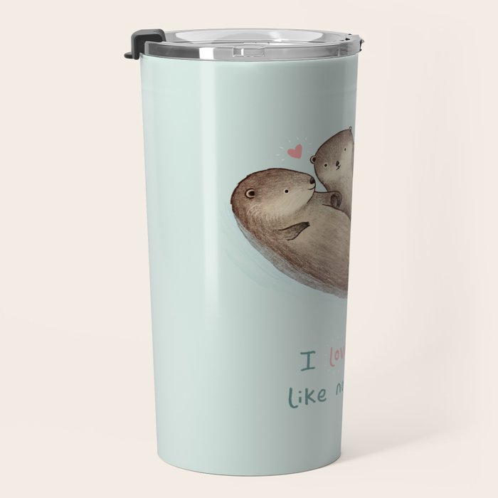 I Love You Like No Otter Travel Mug Gallery Image 3