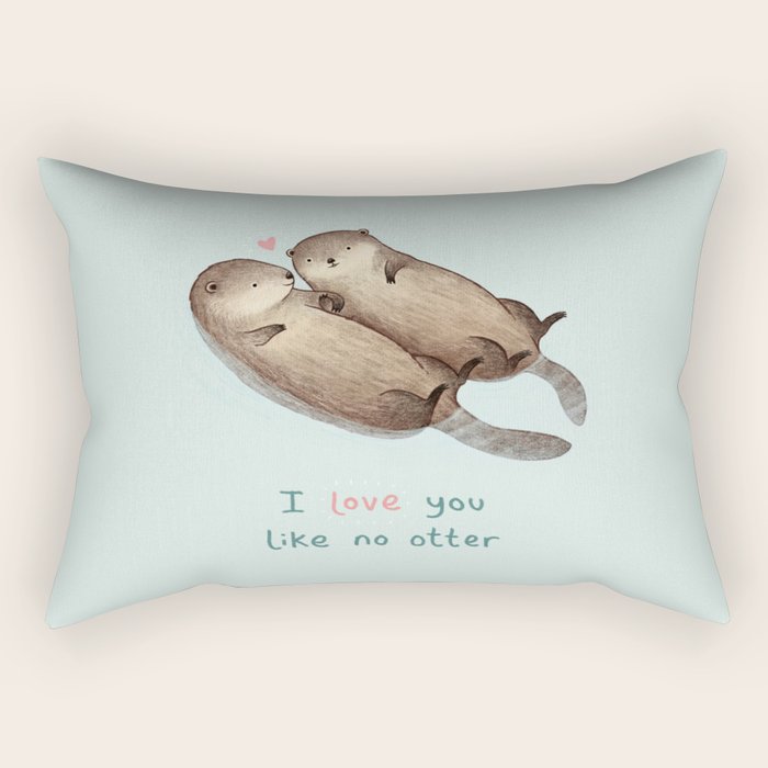 I Love You Like No Otter Rectangular Pillow