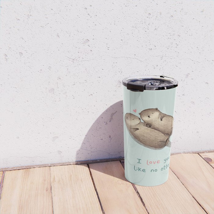 I Love You Like No Otter Travel Mug Gallery Image 4