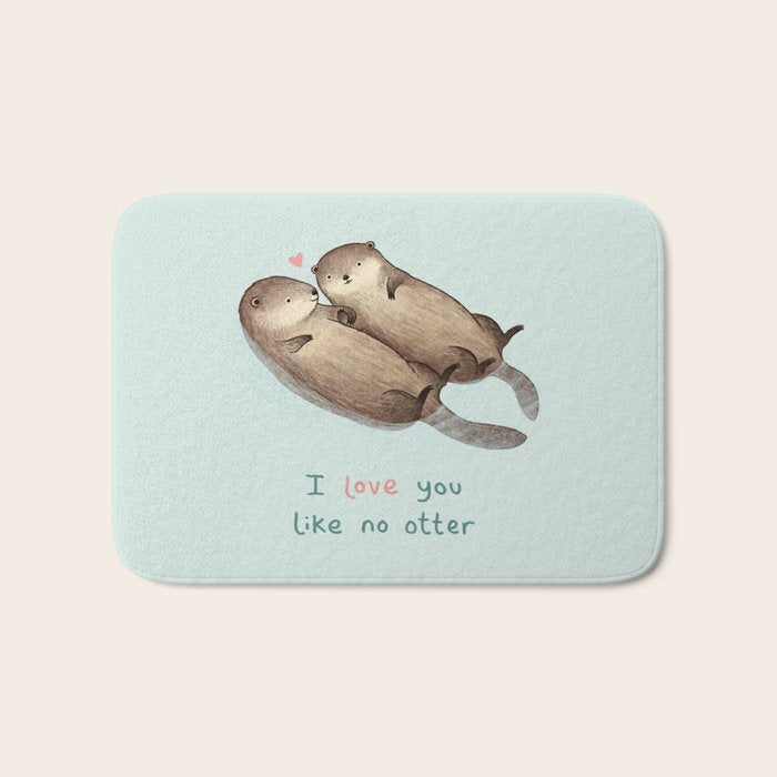 I Love You Like No Otter Bath Mat Gallery Image 1
