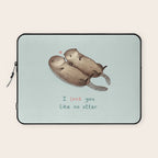 I Love You Like No Otter Laptop Sleeve Gallery Image 1