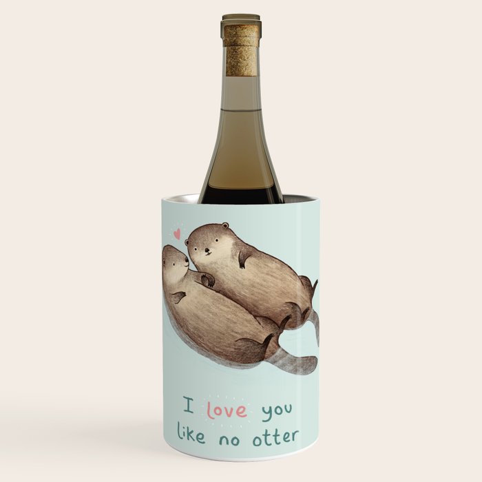 I Love You Like No Otter Wine Chiller Gallery Image 1