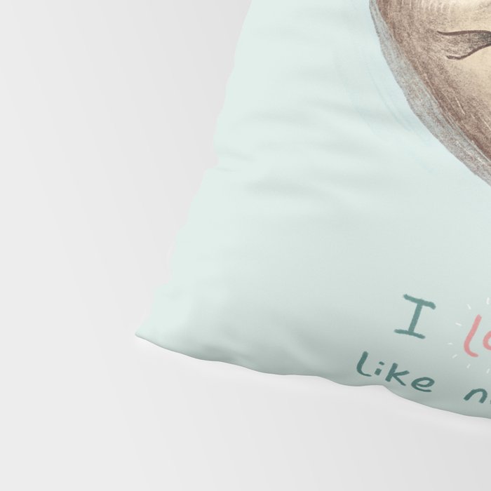 I Love You Like No Otter Pillow Sham Gallery Image 4