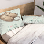 I Love You Like No Otter Pillow Sham Gallery Image 2