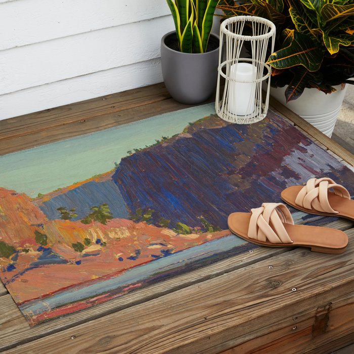 Tom Thomson Petawawa Gorges Canadian Landscape Artist Outdoor Rug Gallery Image 2