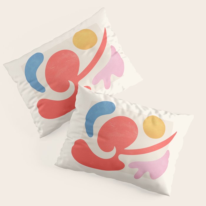 Abstract Shapes: Matisse Paper Cutouts III Pillow Sham Gallery Image 3