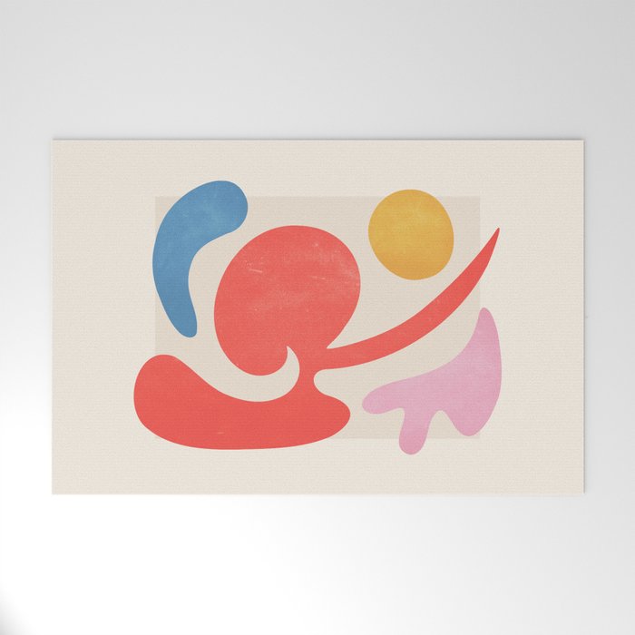 Abstract Shapes: Matisse Paper Cutouts III Welcome Mat Gallery Image 1