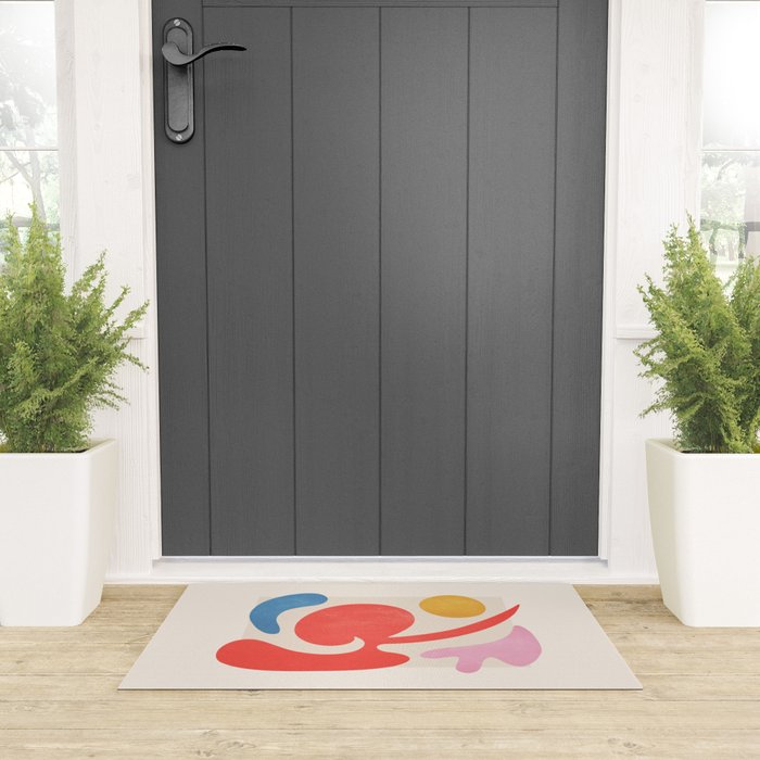 Abstract Shapes: Matisse Paper Cutouts III Welcome Mat Gallery Image 3