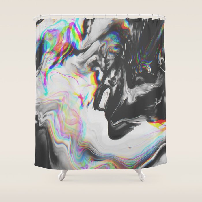 BLUE VELVET Shower Curtain Gallery Image 1
