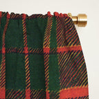 Classic Red Tartan Pattern Window Curtain Gallery Image 2