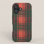Classic Red Tartan Pattern iPhone Case Gallery Image 1