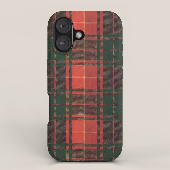 Classic Red Tartan Pattern iPhone Case Gallery Image 1