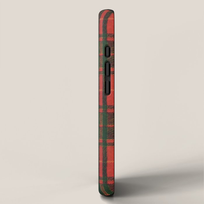Classic Red Tartan Pattern iPhone Case Gallery Image 2
