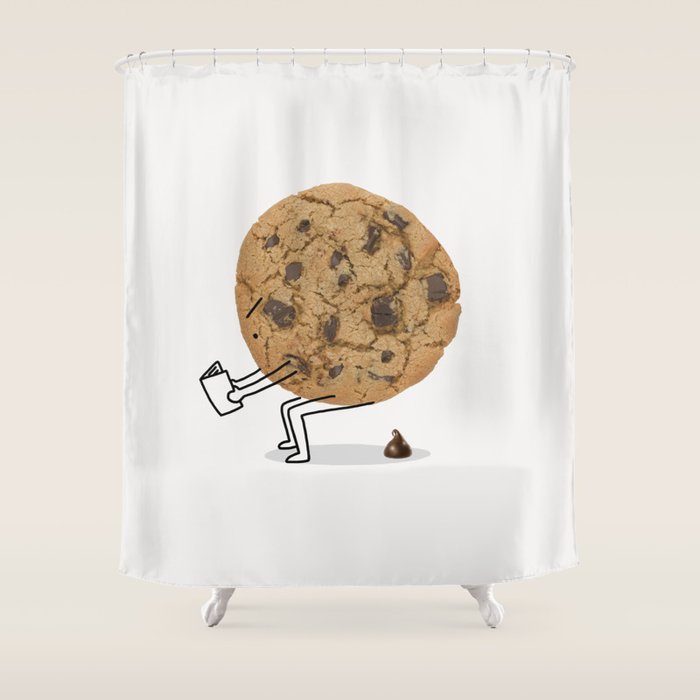 The Making of Chocolate Chips Shower Curtain Gallery Image 1