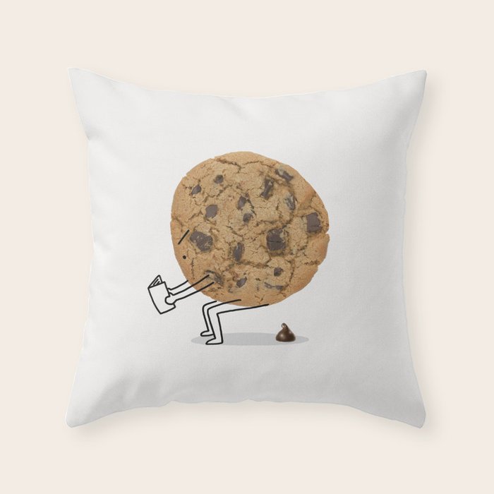 The Making of Chocolate Chips Throw Pillow Gallery Image 6