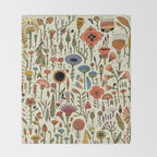 Wildflower Chart Throw Blanket Gallery Image 2