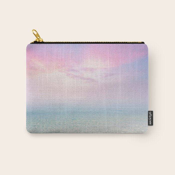 Pink Sunset, Ocean Art Carry All Pouch Gallery Image 1