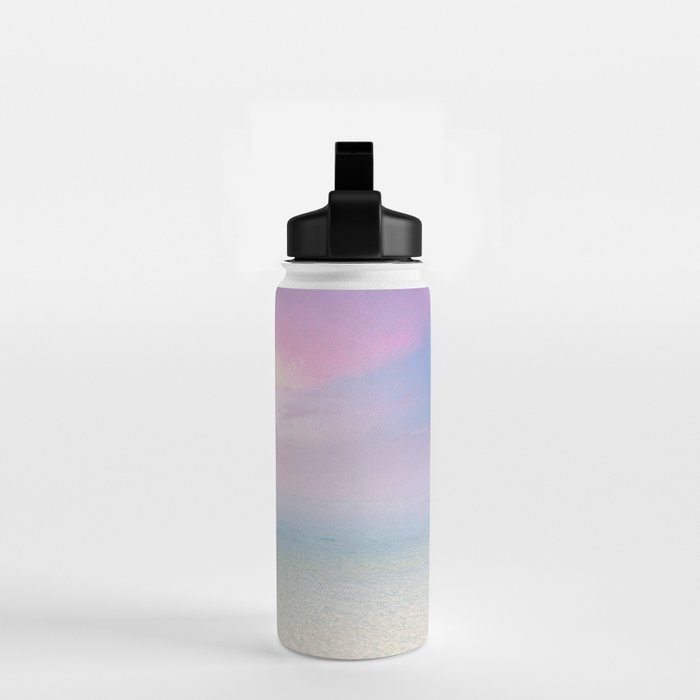 Pink Sunset, Ocean Art Water Bottle Gallery Image 2