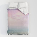 Pink Sunset, Ocean Art Duvet Cover Gallery Image 6