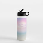 Pink Sunset, Ocean Art Water Bottle Gallery Image 1
