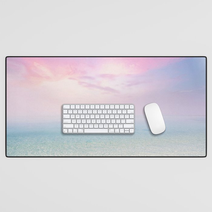Pink Sunset, Ocean Art Desk Mat Gallery Image 1