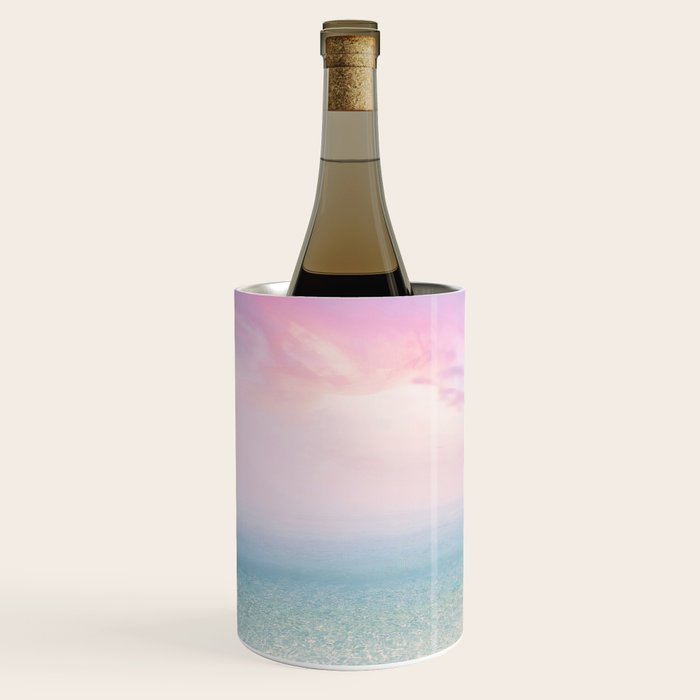 Pink Sunset, Ocean Art Wine Chiller Gallery Image 2