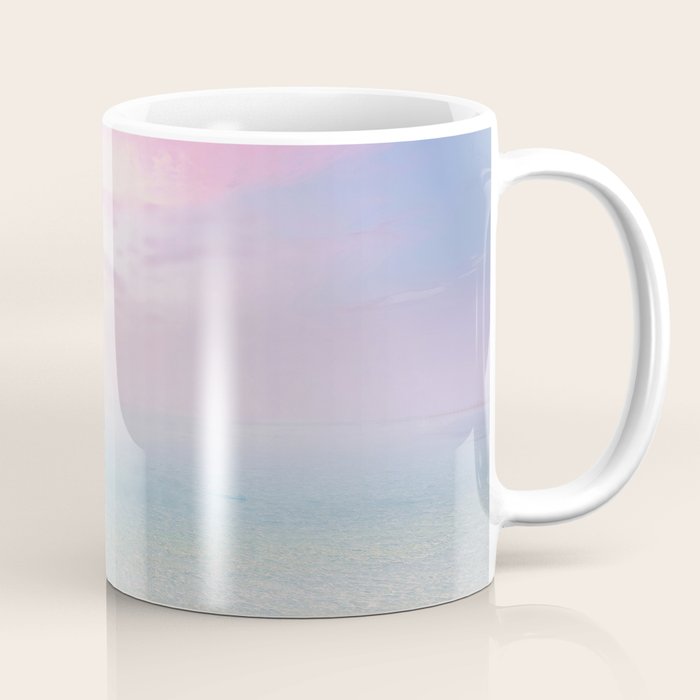 Pink Sunset, Ocean Art Coffee Mug Gallery Image 1