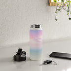 Pink Sunset, Ocean Art Water Bottle Gallery Image 4