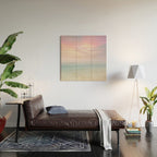 Pink Sunset, Ocean Art Wood Wall Art Gallery Image 2