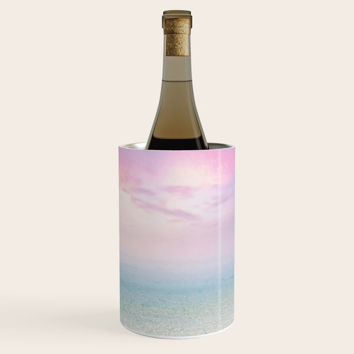 Pink Sunset, Ocean Art Wine Chiller Gallery Image 1
