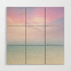 Pink Sunset, Ocean Art Wood Wall Art Gallery Image 1