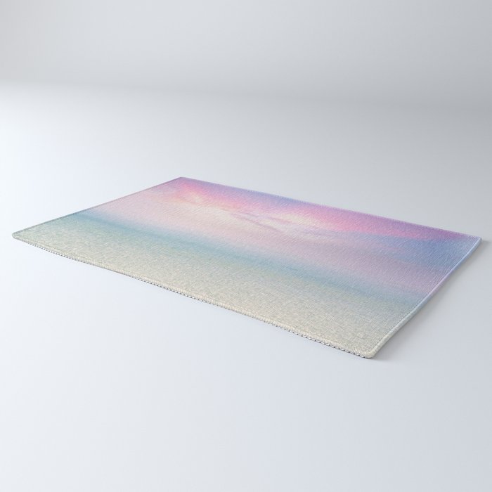 Pink Sunset, Ocean Art Rug Gallery Image 3
