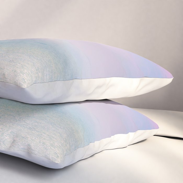 Pink Sunset, Ocean Art Pillow Sham Gallery Image 3