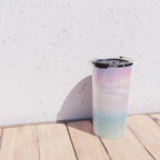 Pink Sunset, Ocean Art Travel Mug Gallery Image 4